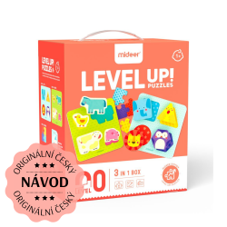 LEVEL UP! 0 - Zvířecí kamarádi puzzle 3v1